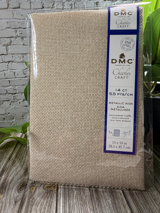 Aida 14 Count – Printed DMC Cotton Cross Stitch Fabric (15 x 18 inches)