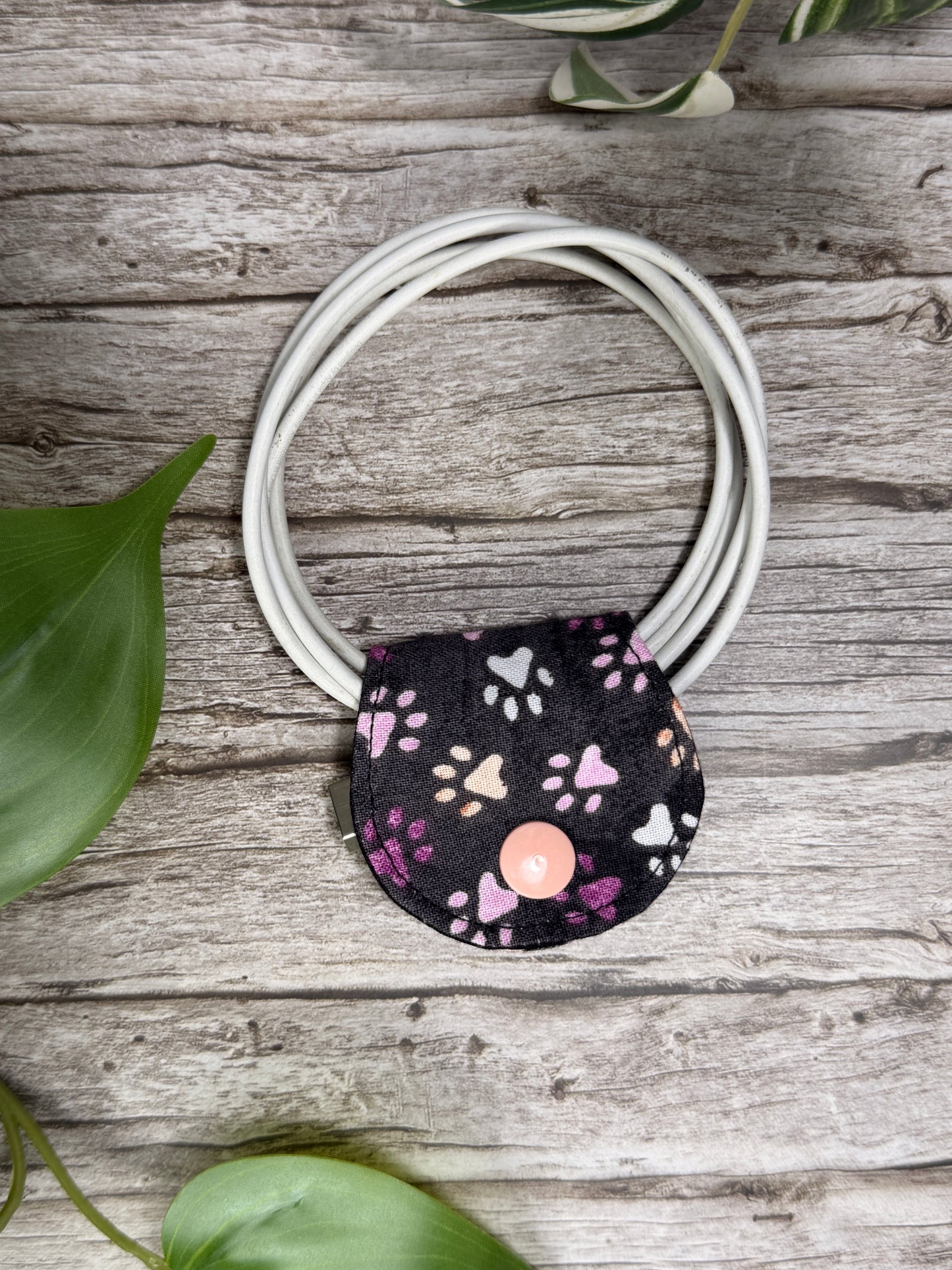 Cable Organiser – Snap Close Cord Tidy (Handmade Fabric)