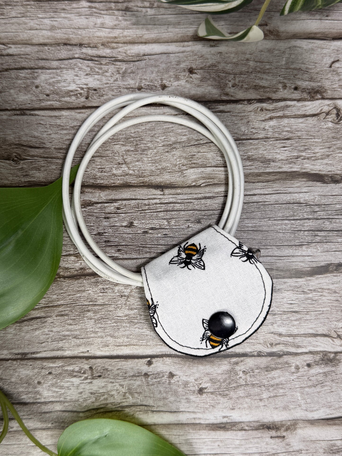 Cable Organiser – Snap Close Cord Tidy (Handmade Fabric)