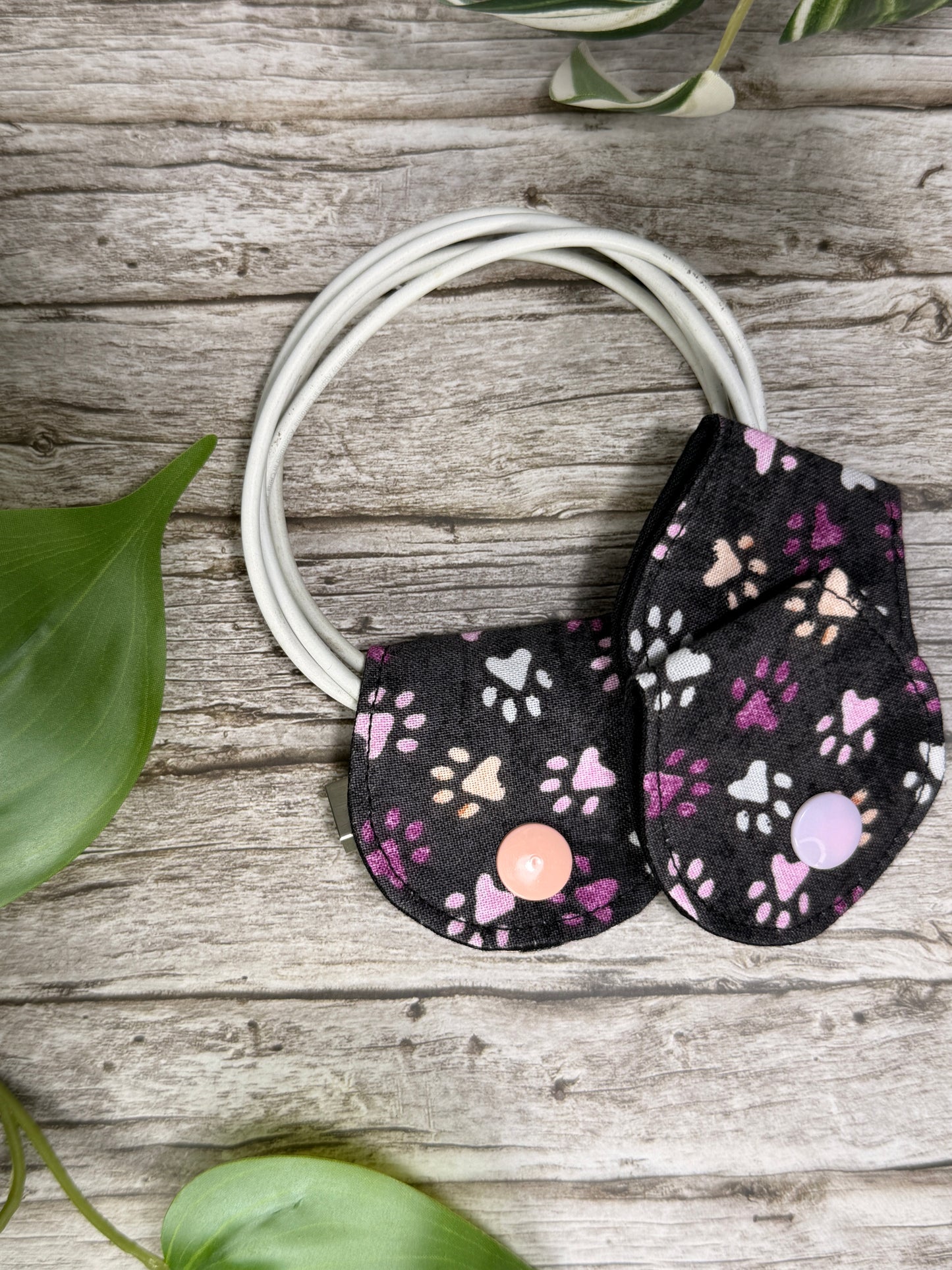 Cable Organiser – Snap Close Cord Tidy (Handmade Fabric)