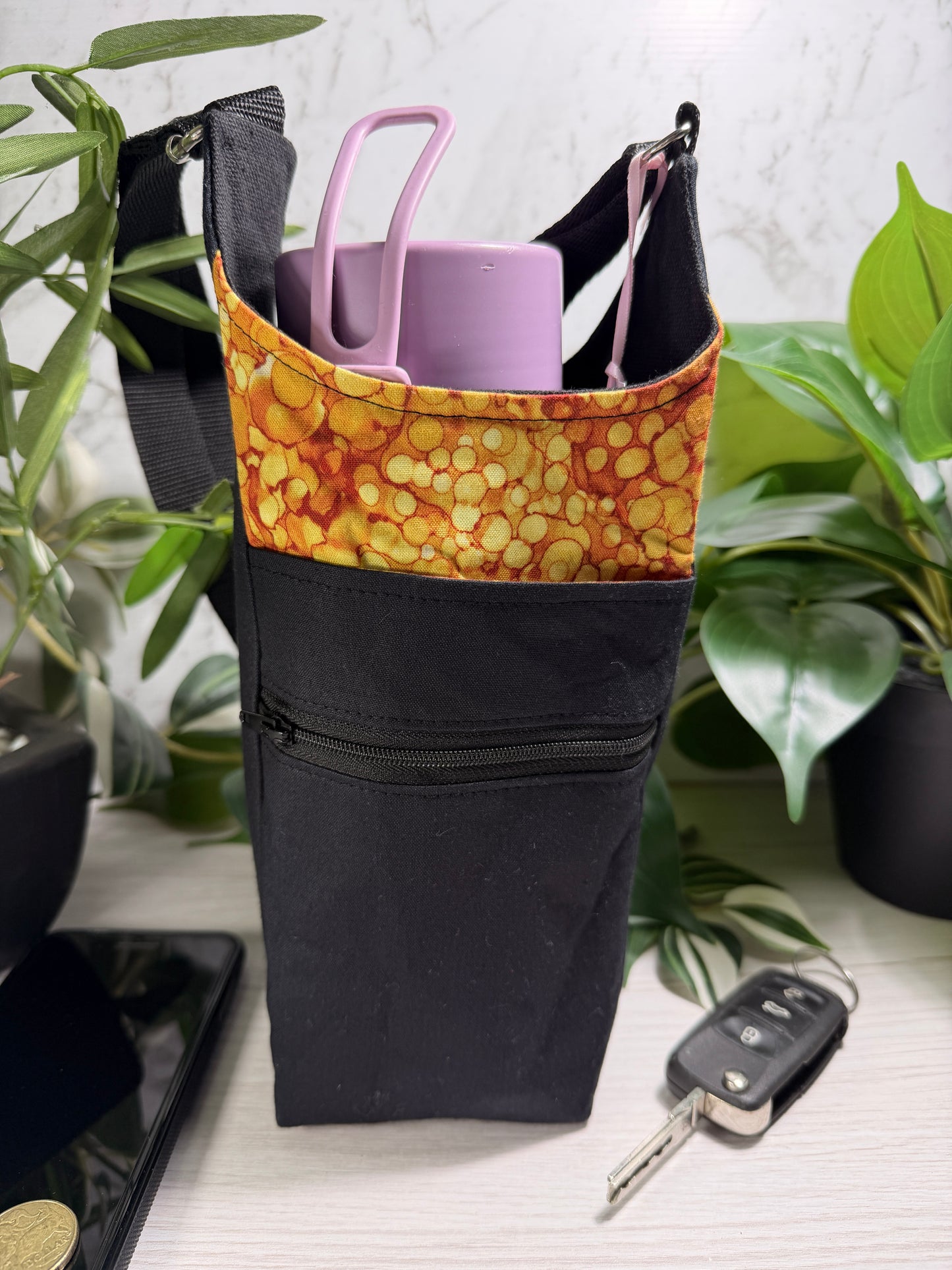 Drink Bottle Bag with Phone Pocket