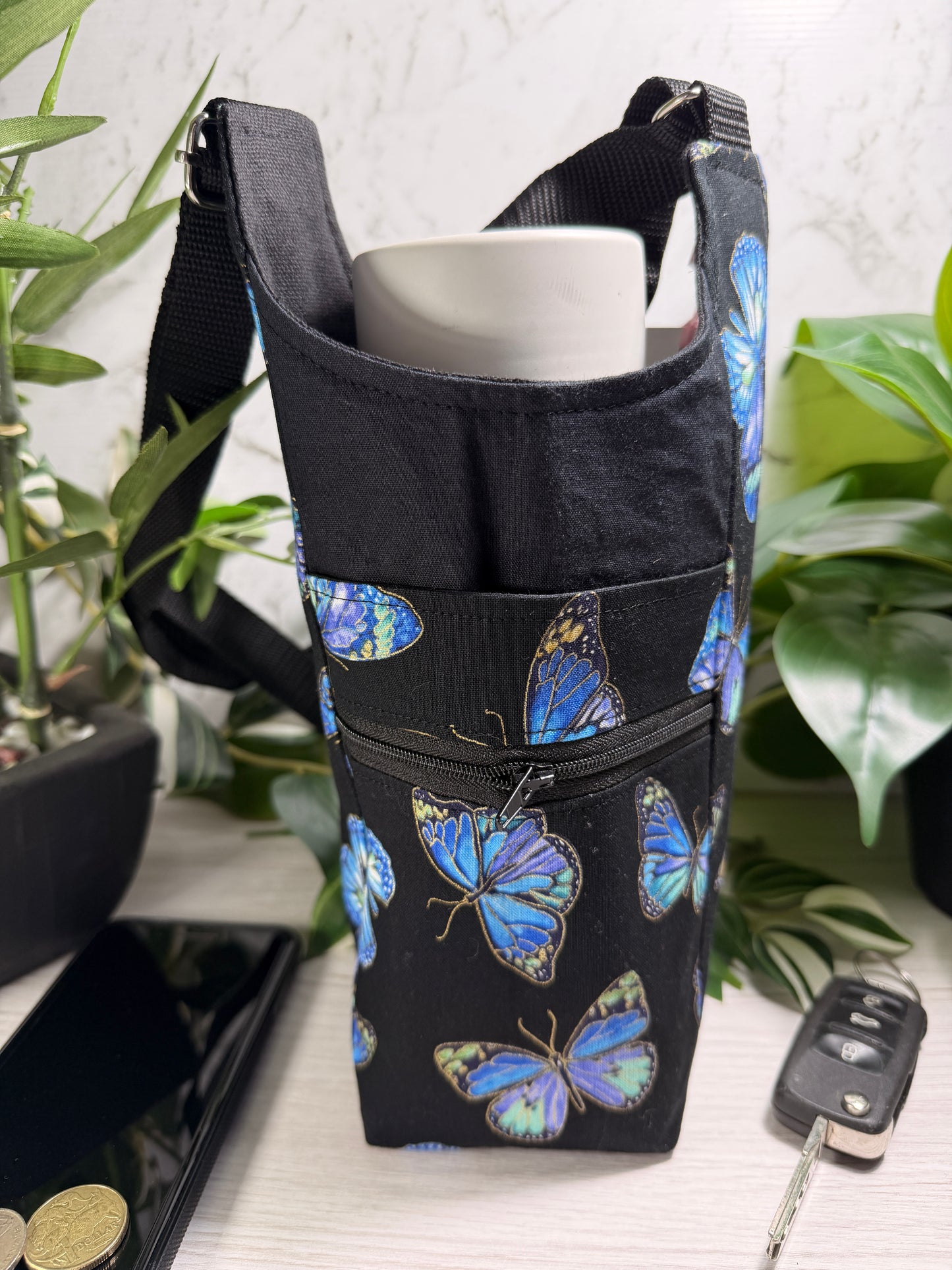 Drink Bottle Bag with Phone Pocket