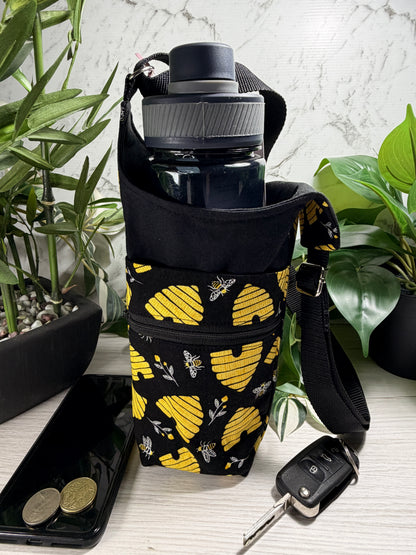Drink Bottle Bag with Phone Pocket