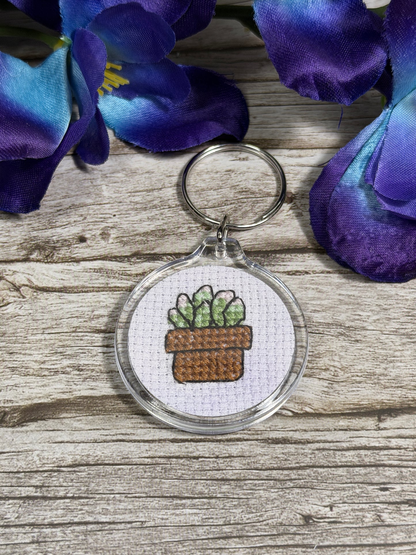 Handmade Cross Stitch Keyrings
