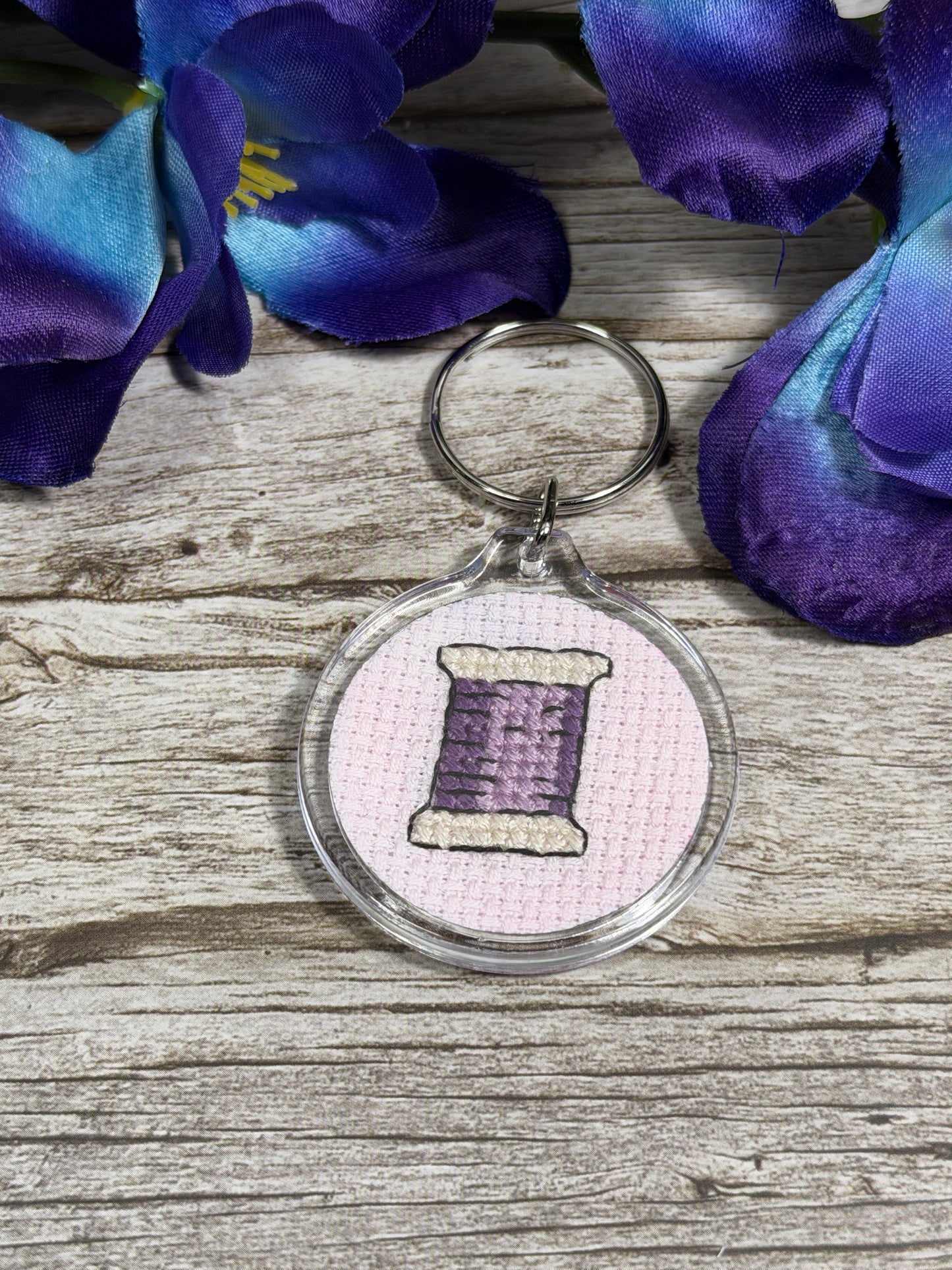 Handmade Cross Stitch Keyrings