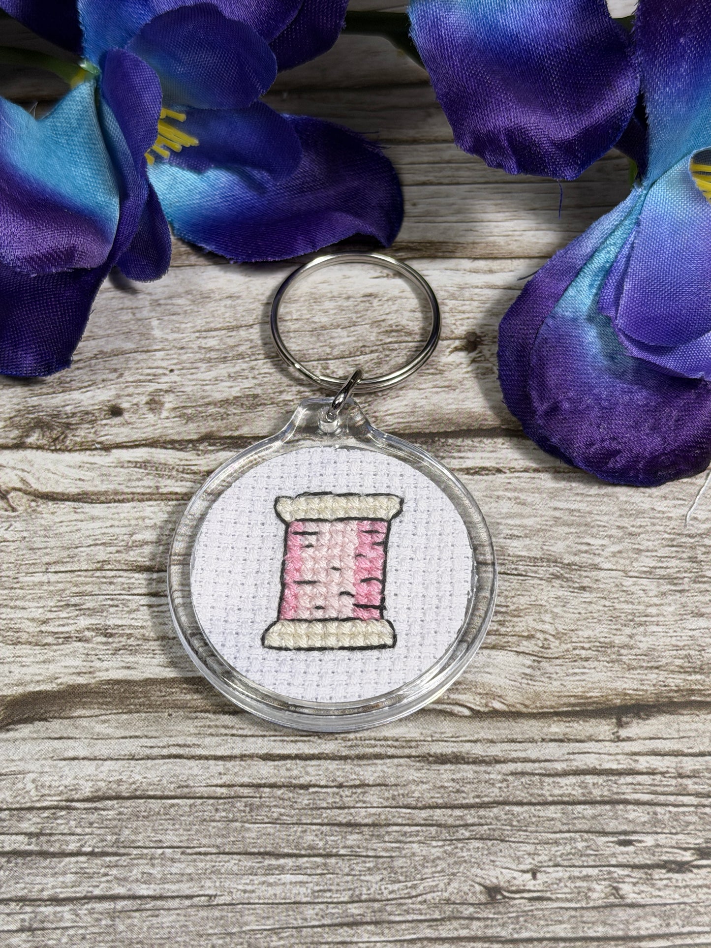 Handmade Cross Stitch Keyrings