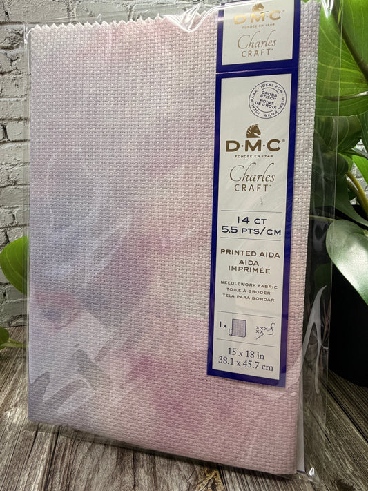 Aida 14 Count – Printed DMC Cotton Cross Stitch Fabric (15 x 18 inches)