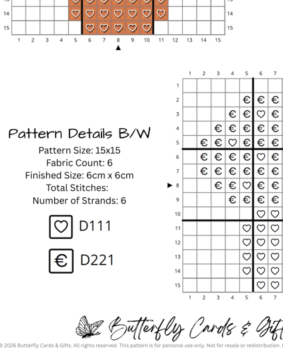 Beginner Digital Cross Stitch Pattern - Digital Download