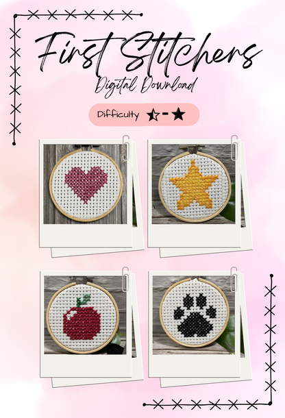 Beginner Digital Cross Stitch Pattern - Digital Download